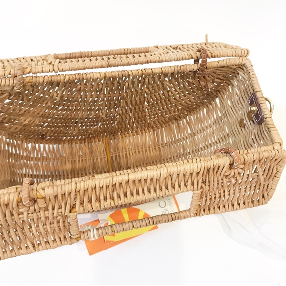 Sold C&C California Straw Rattan Bag Crossbody NEW - Picture 5 of 9